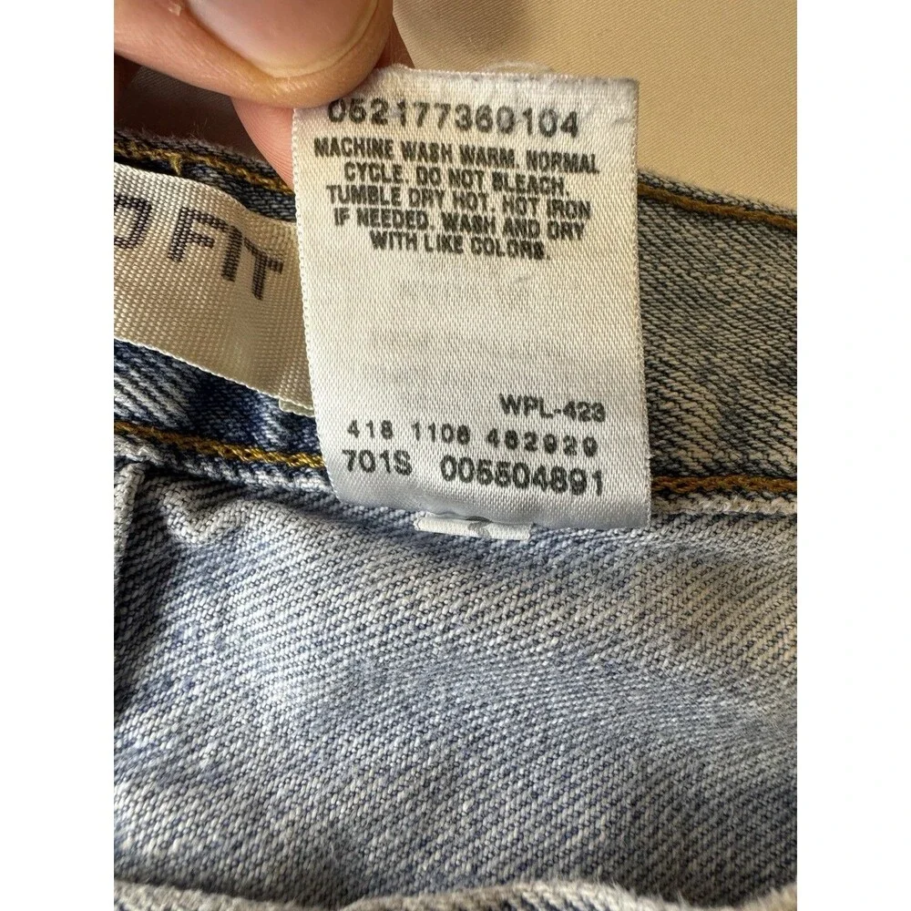 Levi's 550 Jeans Mens 38x30 Blue Washed Denim Relaxed Fit Straight Leg Y2K Vtg - Picture 4 of 8
